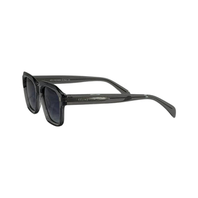 Celine Square Sunglasses – Transparent Grey Frame Blue Gradient 🕶️✨ - MASTERPIECE