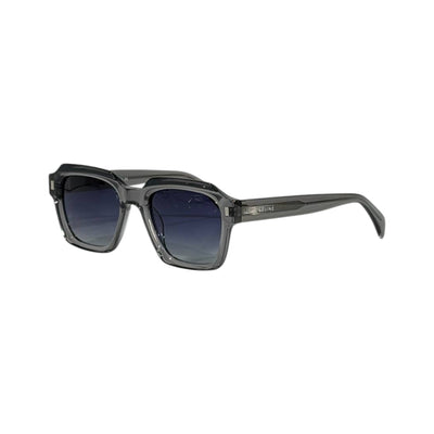 Celine Square Sunglasses – Transparent Grey Frame Blue Gradient 🕶️✨ - MASTERPIECE