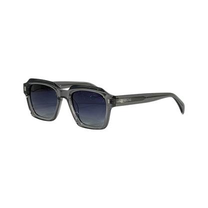 Celine Square Sunglasses – Transparent Grey Frame Blue Gradient 🕶️✨ - MASTERPIECE