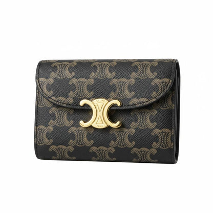 Celine Triomphe Monogram Wallet 🤎✨ Luxury Compact Designer Wallet for Women - MASTERPIECE