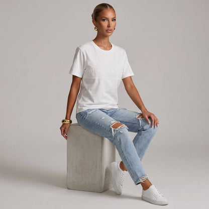 Celine White Triomphe Logo T-Shirt 🤍✨ - MASTERPIECE