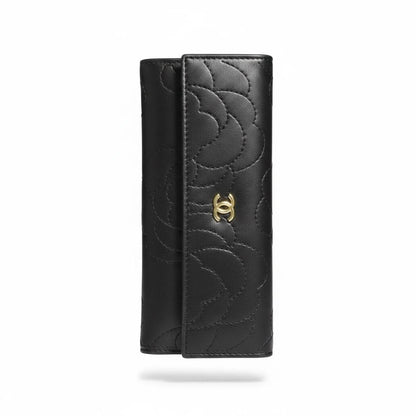 Chanel Black Camellia Long Wallet 🖤✨ Luxury Designer Wallet for Women - MASTERPIECE