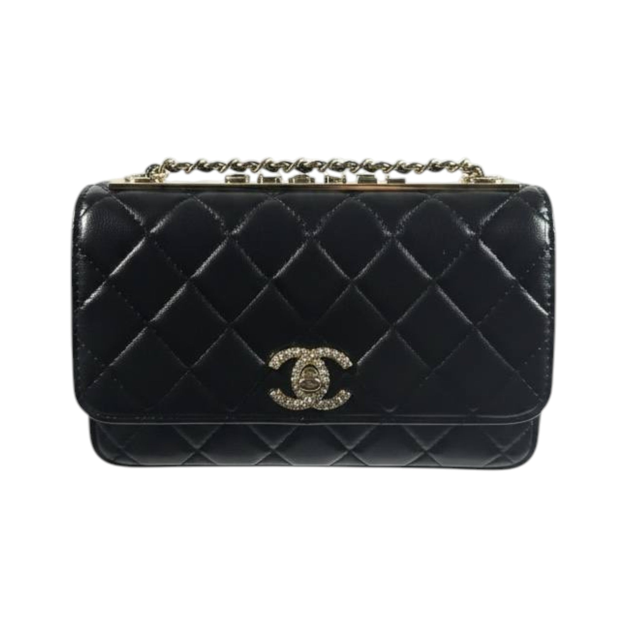 Chanel Black Quilted Crystal Chain Bag – Timeless Luxury Icon 🖤✨ - MASTERPIECE