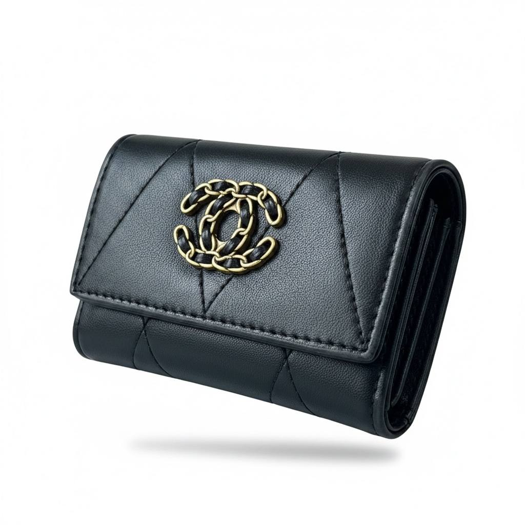 Chanel Black Quilted Wallet 🖤✨ Luxury Compact Designer Wallet for Women - MASTERPIECE