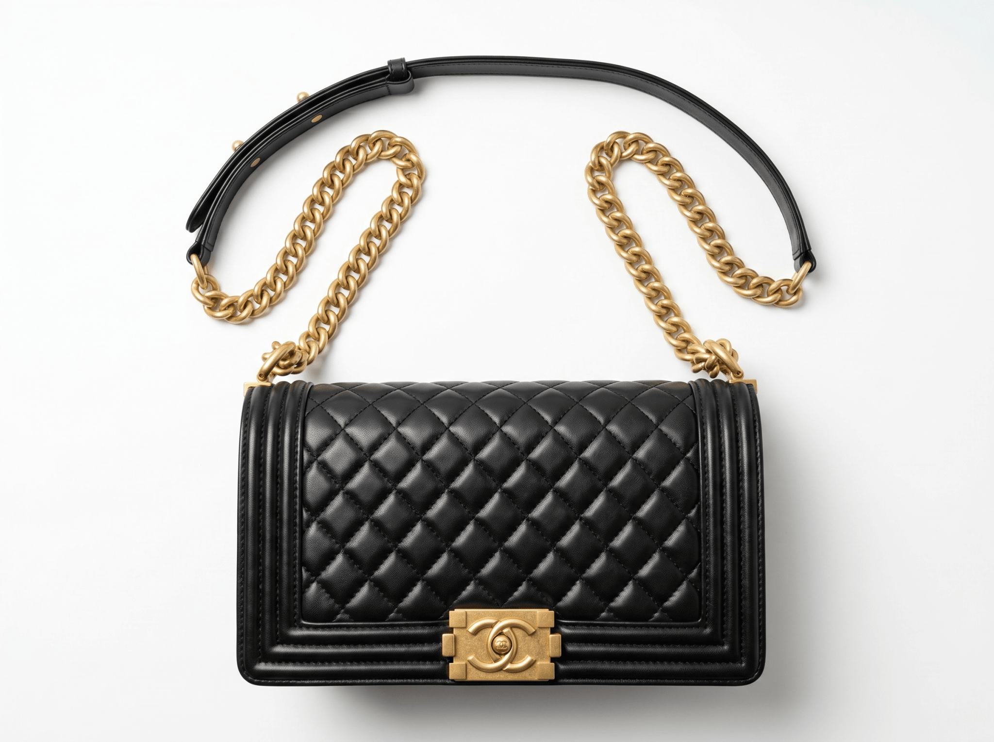 🖤 Chanel Boy Flap Bag – Classic Black Quilted Shoulder Bag - MASTERPIECE