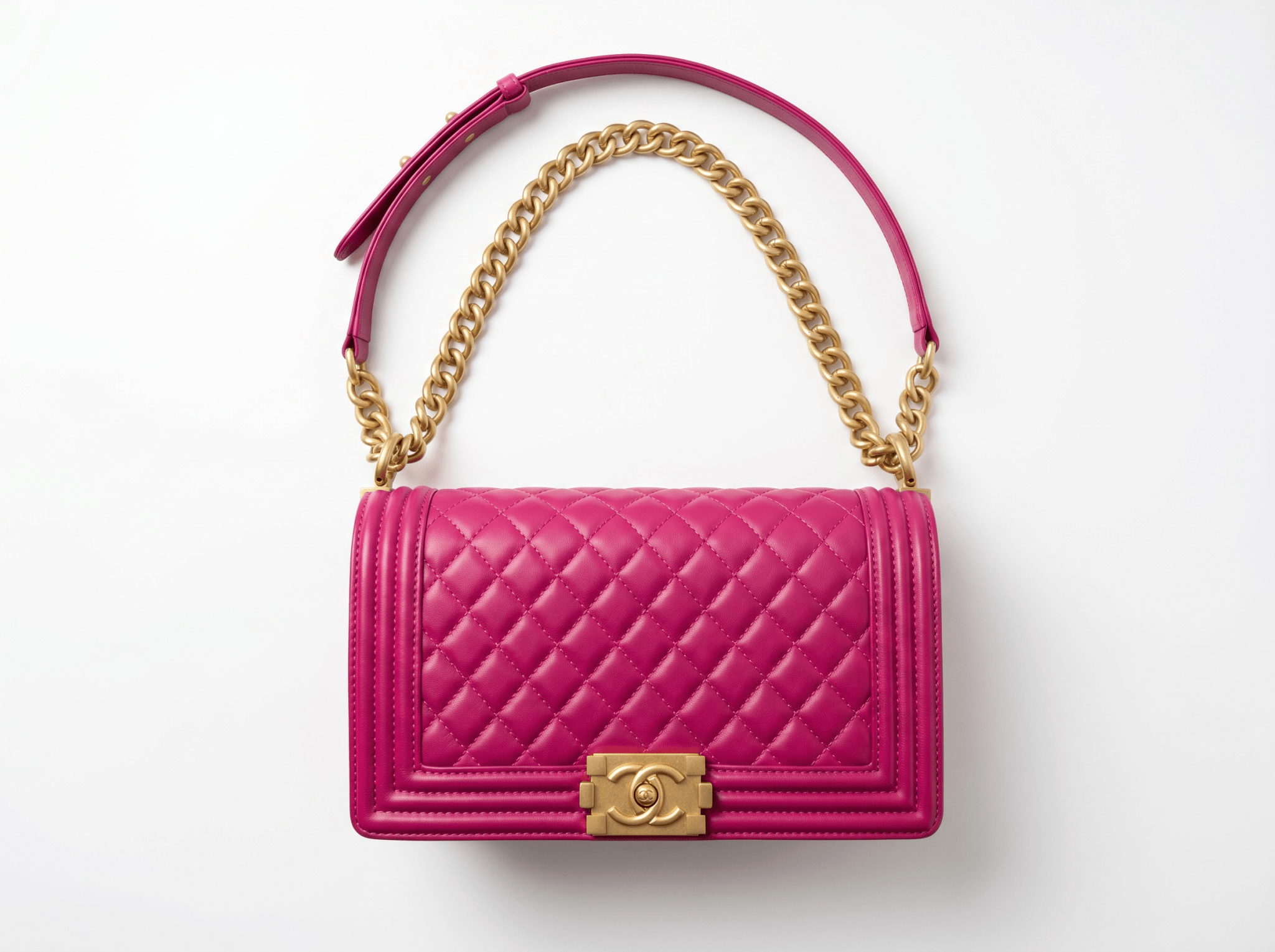 💖 Chanel Boy Quilted Flap Shoulder Bag – Hot Pink Edition - MASTERPIECE