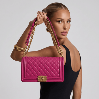 💖 Chanel Boy Quilted Flap Shoulder Bag – Hot Pink Edition - MASTERPIECE