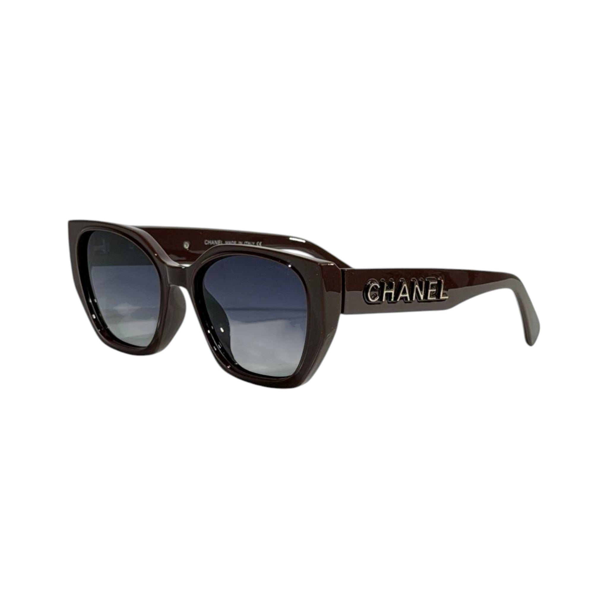Chanel Cat - Eye Sunglasses 🤎 | Glossy Brown Frame with Gradient Lenses - MASTERPIECE