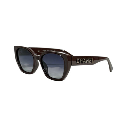 Chanel Cat - Eye Sunglasses 🤎 | Glossy Brown Frame with Gradient Lenses - MASTERPIECE