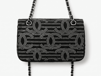 ✨ Chanel Crystal CC Flap Bag – Black Glam Edition ✨ - MASTERPIECE