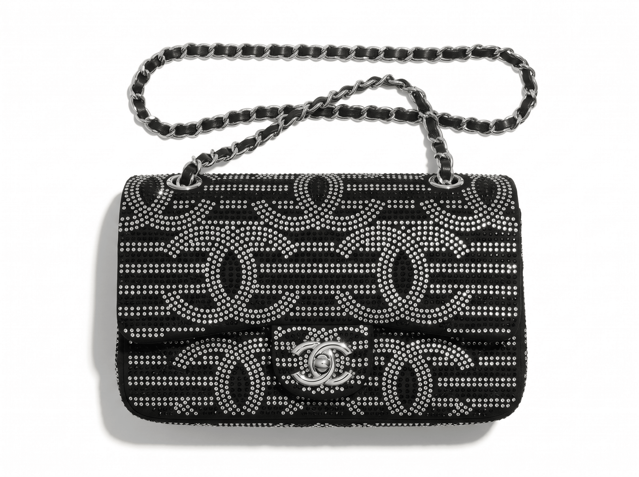 ✨ Chanel Crystal CC Flap Bag – Black Glam Edition ✨ - MASTERPIECE
