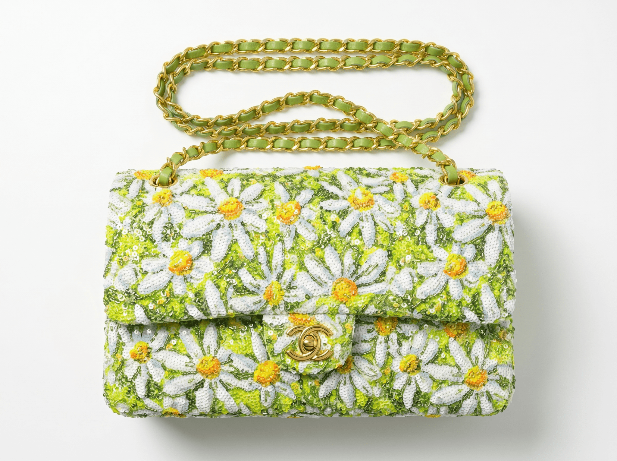 🌼 Chanel Daisy Bloom Classic Flap Bag 🌼 - MASTERPIECE