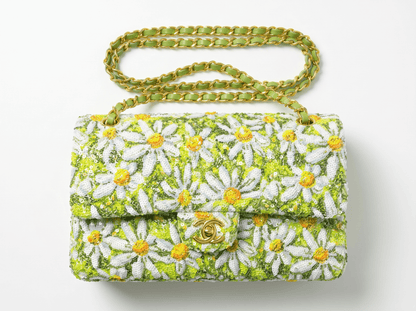 🌼 Chanel Daisy Bloom Classic Flap Bag 🌼 - MASTERPIECE