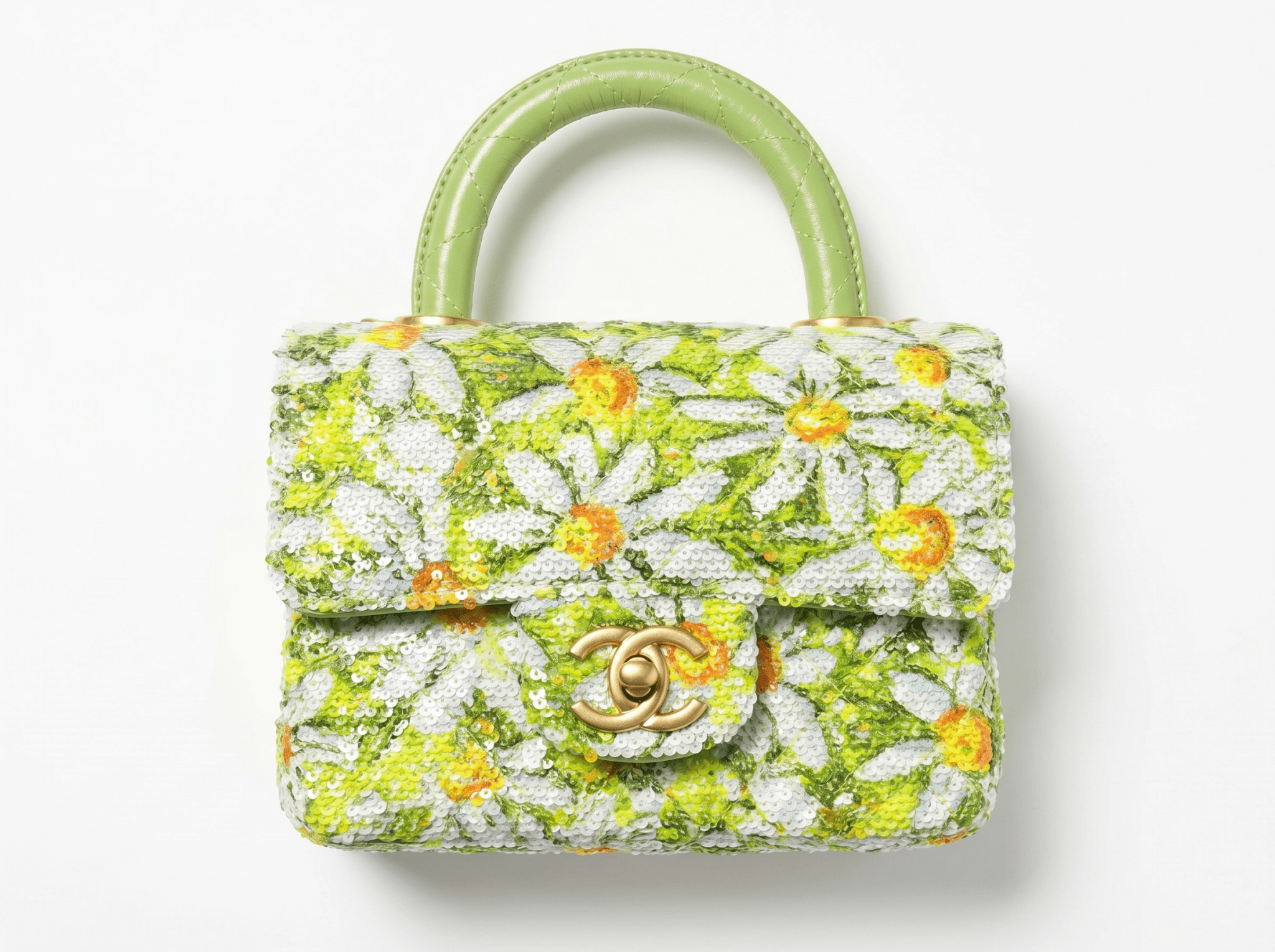 🌼 Chanel Daisy Bloom Mini Top Handle Bag 🌼 - MASTERPIECE