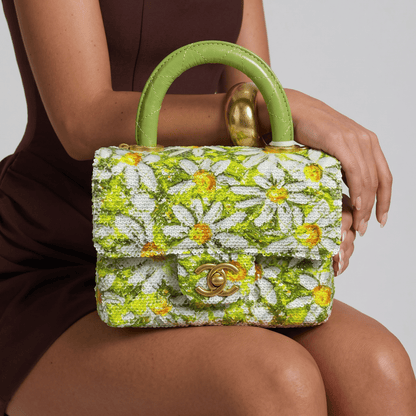 🌼 Chanel Daisy Bloom Mini Top Handle Bag 🌼 - MASTERPIECE