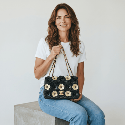 Chanel Floral Camellia Chain Bag 🌸🖤 - MASTERPIECE