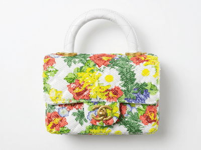 🌼 Chanel Floral Sequin Mini Top Handle Bag 🌼 - MASTERPIECE