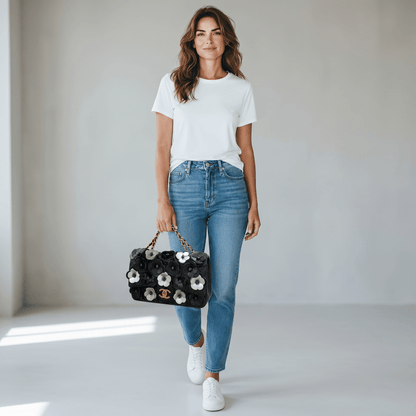 Chanel Monochrome Camellia Chain Bag 🖤🤍 - MASTERPIECE