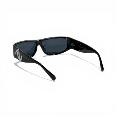 Chanel Noir Shield Luxe Sunglasses 🕶️✨🖤 - MASTERPIECE