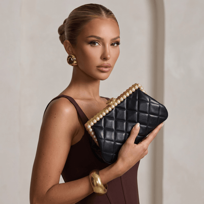 🖤 Chanel Pearl Noir Evening Clutch 🖤 - MASTERPIECE