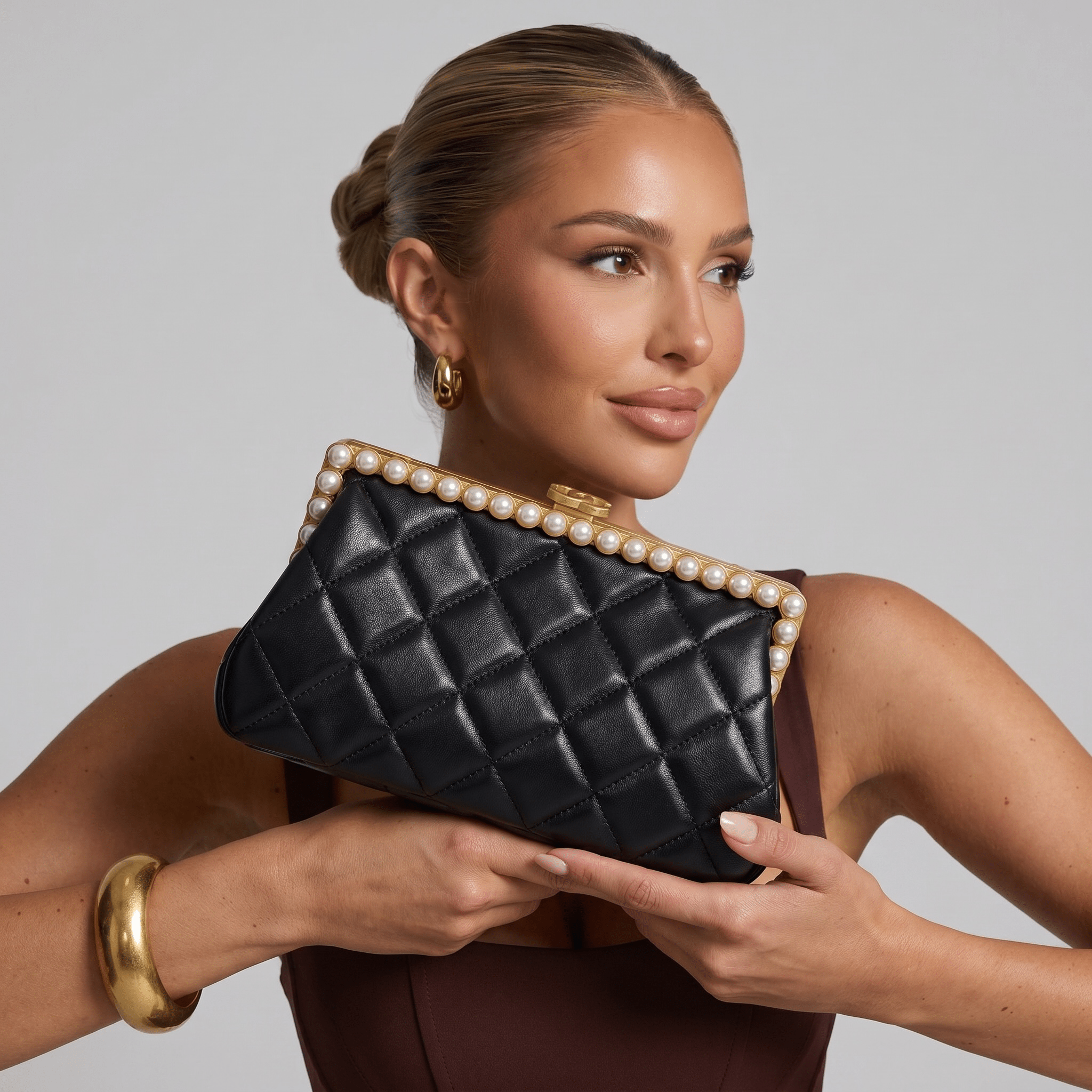 🖤 Chanel Pearl Noir Evening Clutch 🖤 - MASTERPIECE