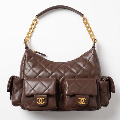 Chanel Quilted Shoulder Bag – Chocolate Brown 👜 - MASTERPIECE