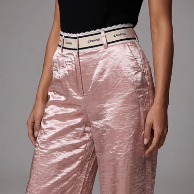Chanel Satin Wide-Leg Trousers ✨🌸🤍 - MASTERPIECE