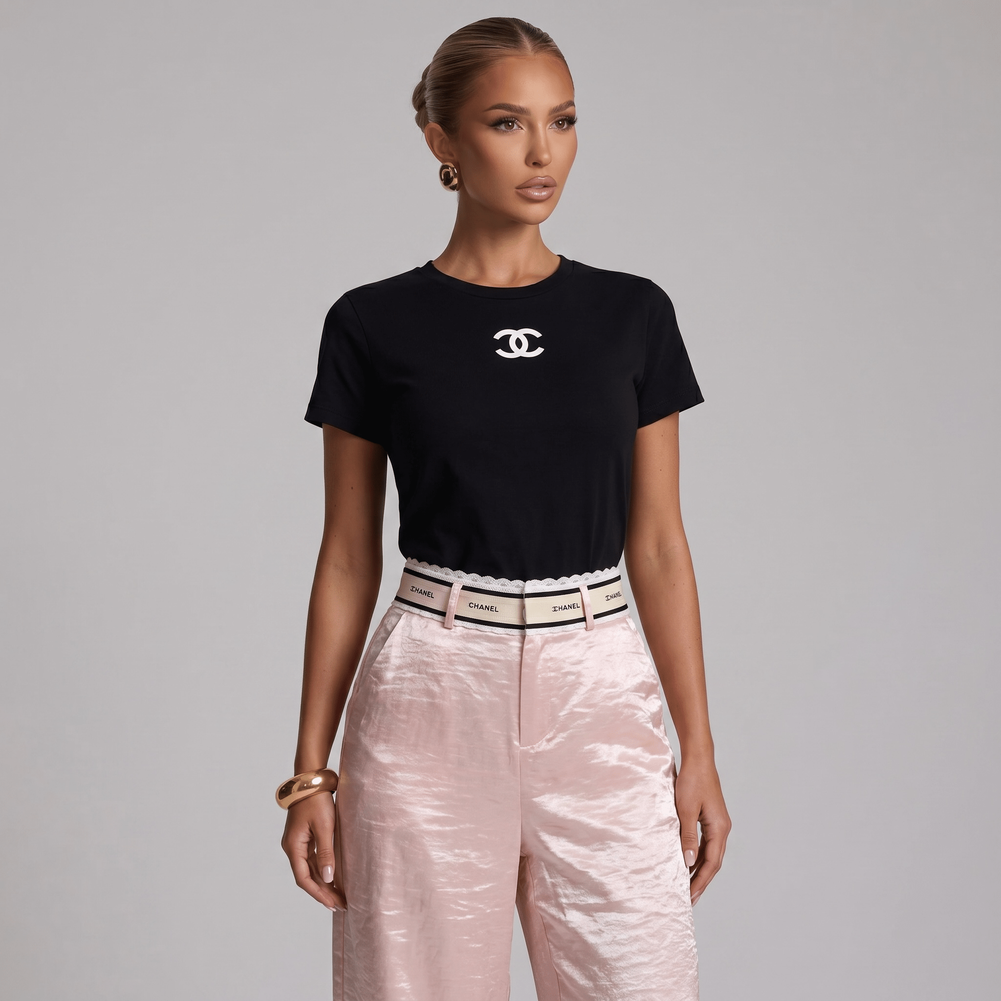 Chanel Satin Wide-Leg Trousers ✨🌸🤍 - MASTERPIECE