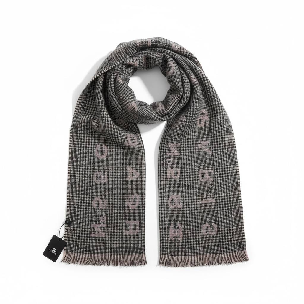 Chanel Signature Monogram Wool Scarf - MASTERPIECE