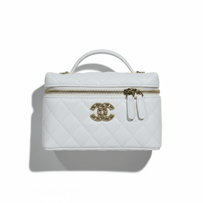 Chanel Vanity Case Bag — White - MASTERPIECE