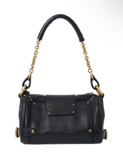 Chloé Black Mini Padlock Shoulder Bag – Gold Chain Luxury 🔐🖤 - MASTERPIECE