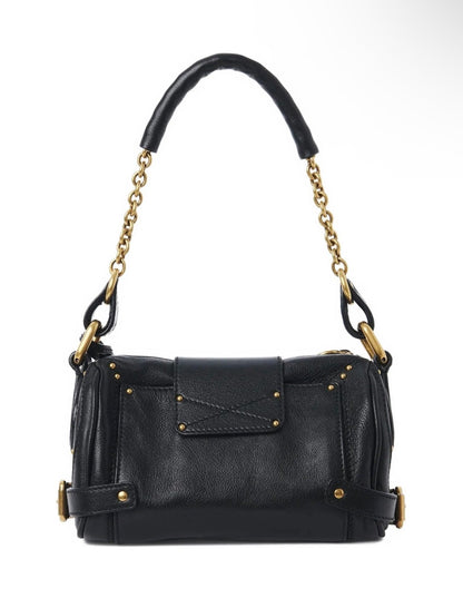 Chloé Black Mini Padlock Shoulder Bag – Gold Chain Luxury 🔐🖤 - MASTERPIECE