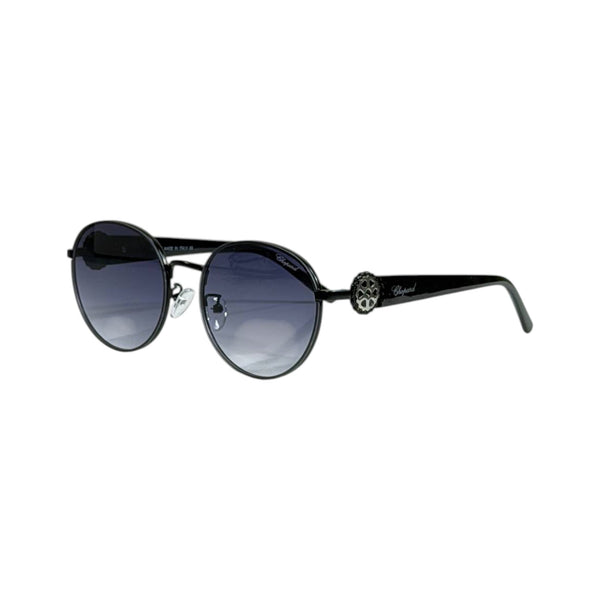 Chopard Round Black Sunglasses 🕶️ | Gradient Lens Luxury Eyewear