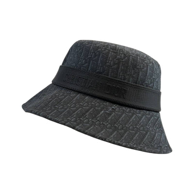 ⚫ Christian Dior Black Oblique Bucket Hat | Stealth Luxury Edition 🖤 - MASTERPIECE