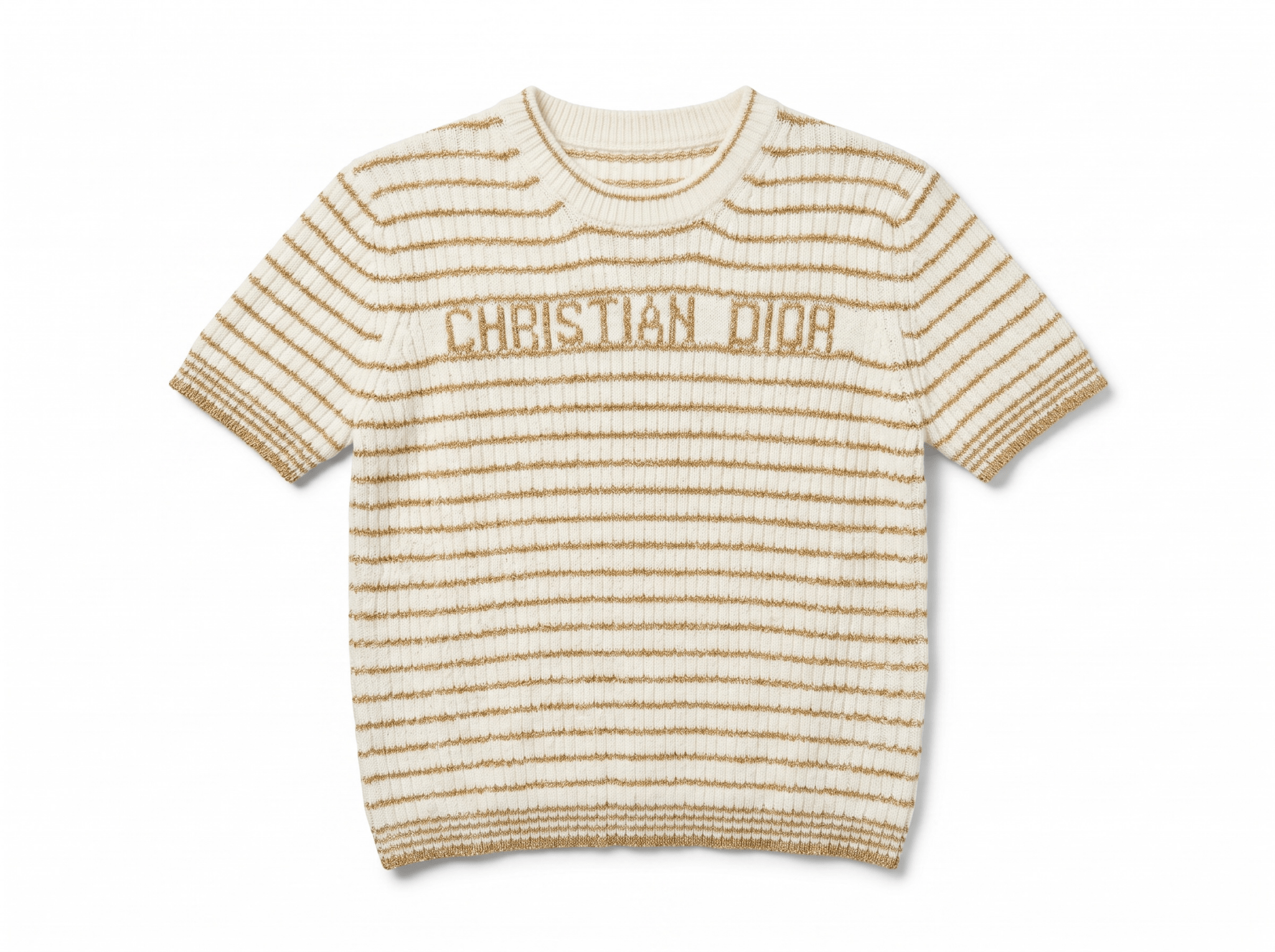 ✨ Christian Dior Metallic Stripe Knit Top - MASTERPIECE