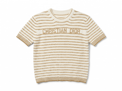 ✨ Christian Dior Metallic Stripe Knit Top - MASTERPIECE