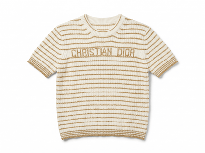 ✨ Christian Dior Metallic Stripe Knit Top - MASTERPIECE