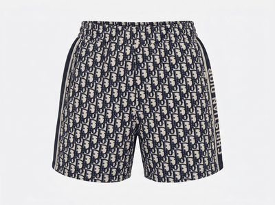 Christian Dior Oblique Logo Shorts – Navy & Beige 🤍💙 - MASTERPIECE