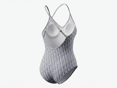 Christian Dior Oblique One-Piece Swimsuit 💙🤍🌊 - MASTERPIECE