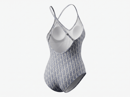 Christian Dior Oblique One-Piece Swimsuit 💙🤍🌊 - MASTERPIECE