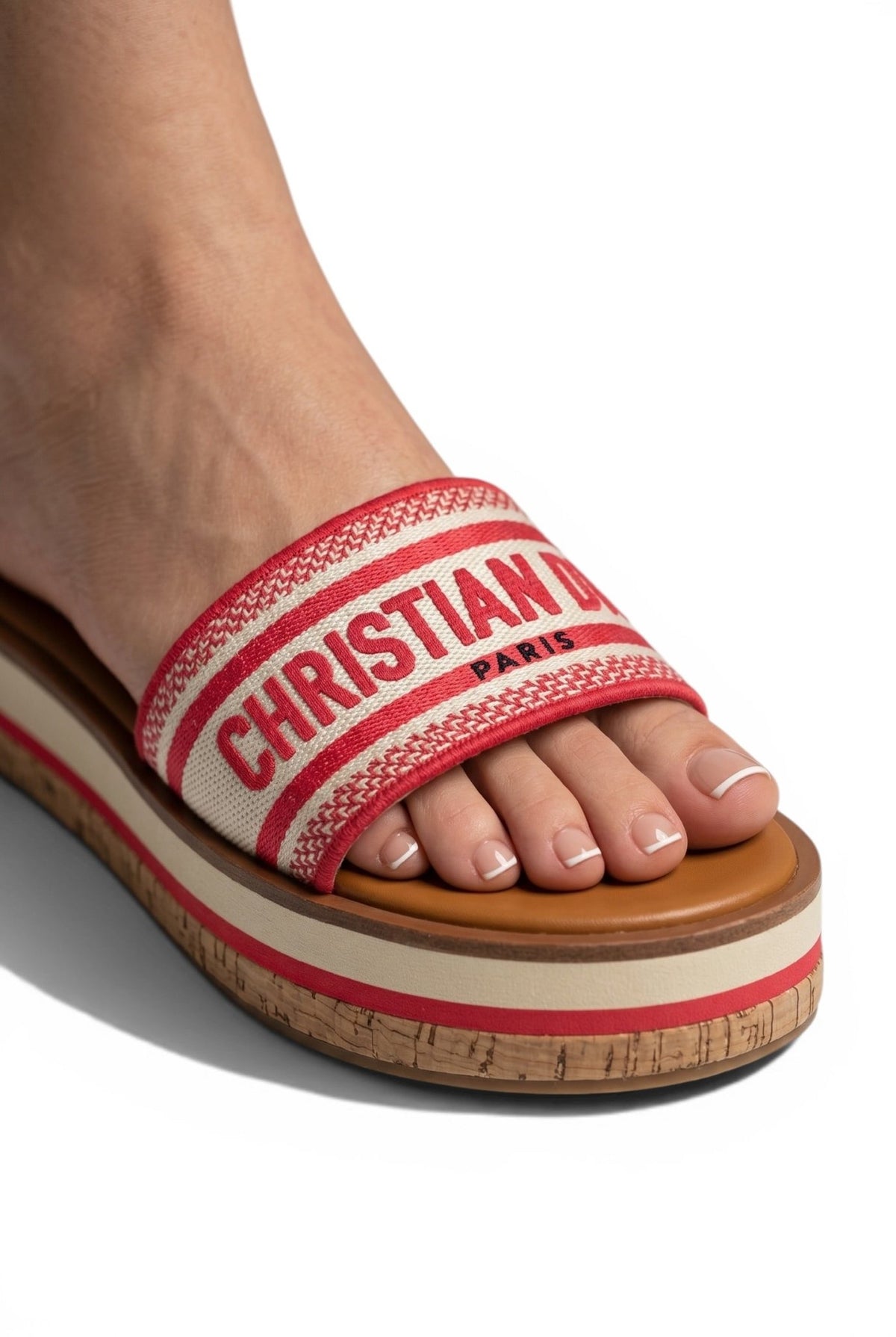 Christian Dior Paris Platform Slides – hot pink Logo Designer Sandals ❤️✨ | Luxury Summer Comfort Slides - MASTERPIECE