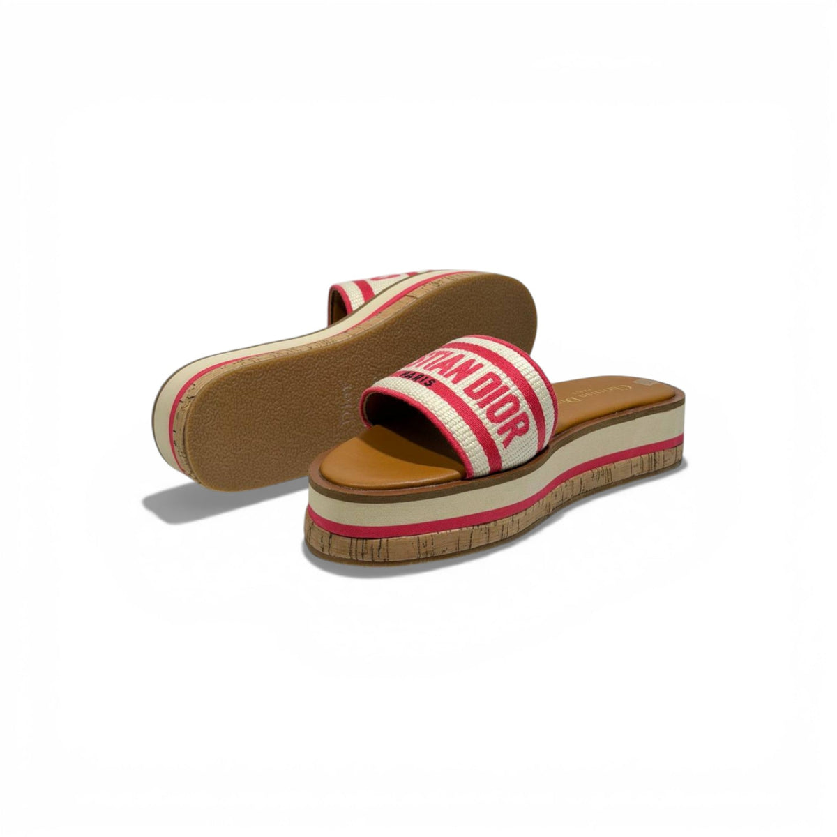 Christian Dior Paris Platform Slides – hot pink Logo Designer Sandals ❤️✨ | Luxury Summer Comfort Slides - MASTERPIECE