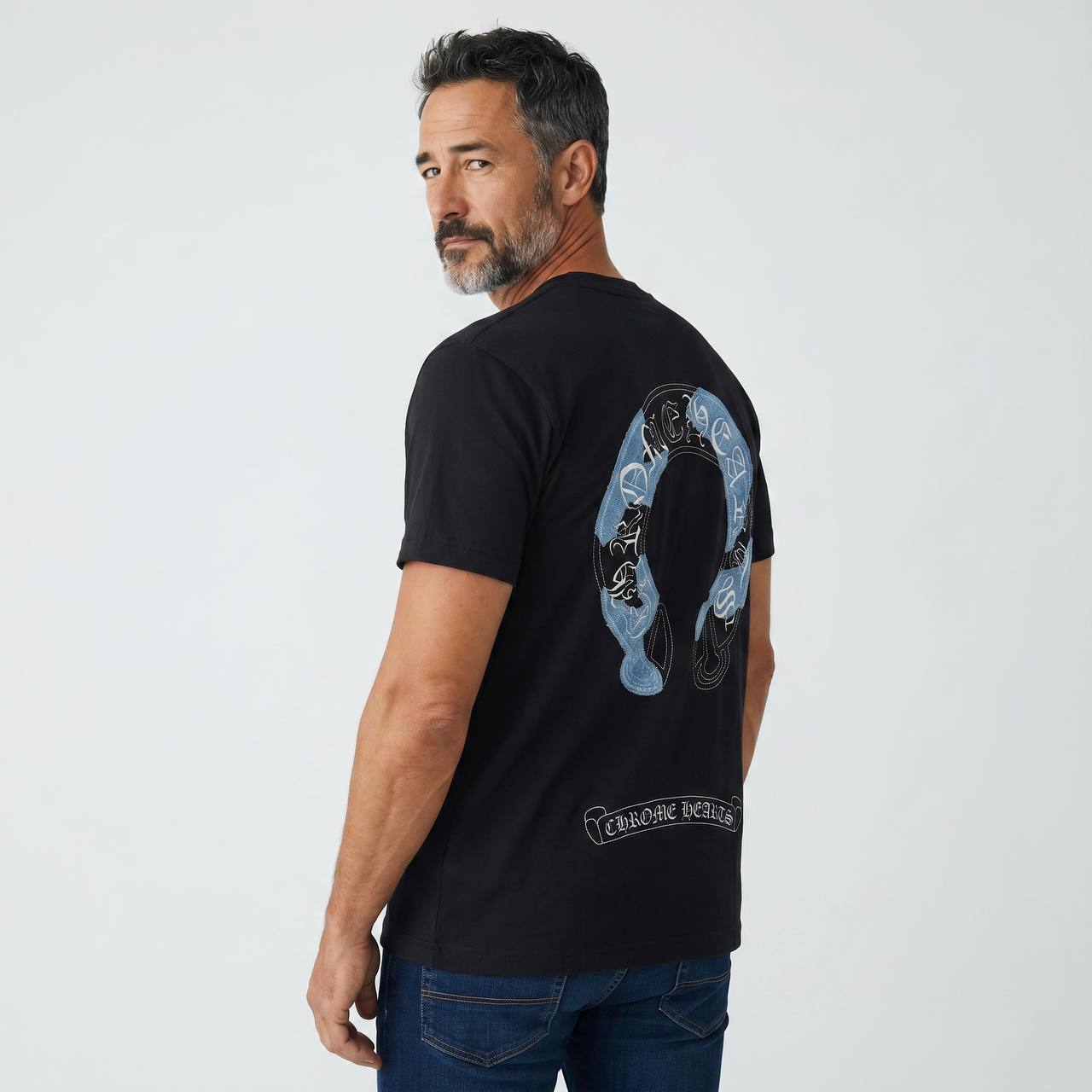 Chrome Hearts Gothic Horseshoe Graphic T-Shirt 🖤⚡ - MASTERPIECE