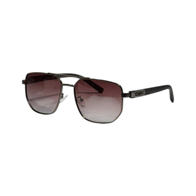 🕶️ Chrome Hearts Inspired Pilot Sunglasses | Black Frame with Gradient Brown Lenses ✨🔥 - MASTERPIECE