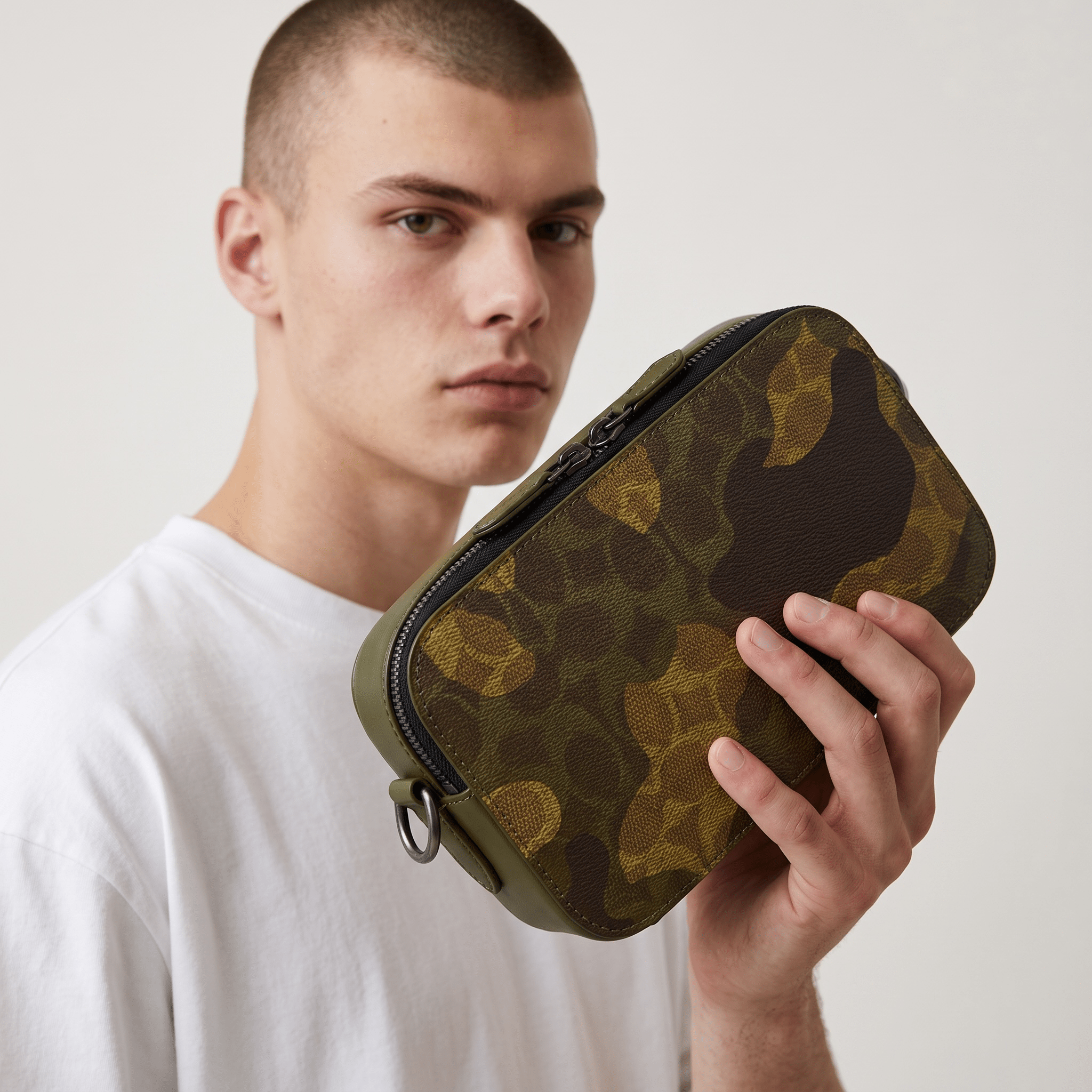 🪖 Coach Charter Crossbody Bag – Camo Signature Canvas - MASTERPIECE