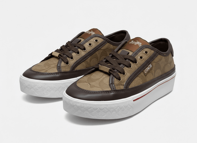 Coach Platform Signature Sneakers – Brown Monogram Edition 🤎✨ - MASTERPIECE