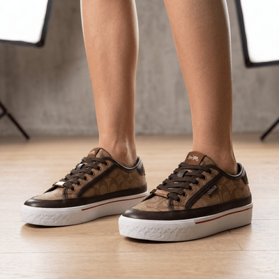 Coach Platform Signature Sneakers – Brown Monogram Edition 🤎✨ - MASTERPIECE