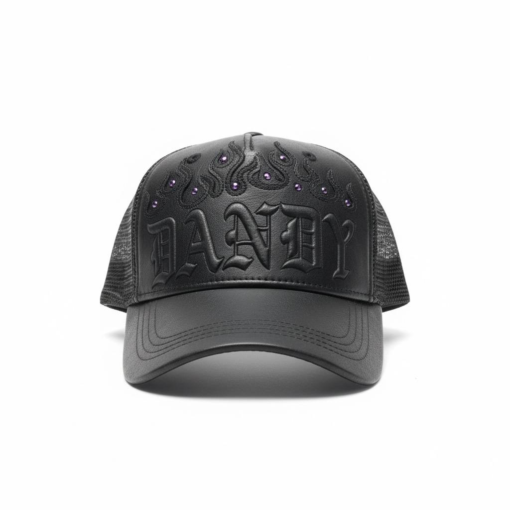 Dandy Flame Gothic Cap — Black - MASTERPIECE