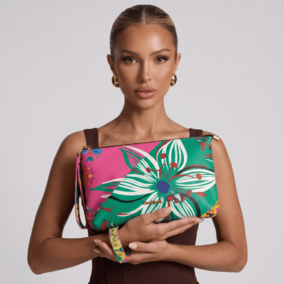 Desigual Floral Wristlet Pouch – Colorful Statement Clutch 🌸💖 - MASTERPIECE