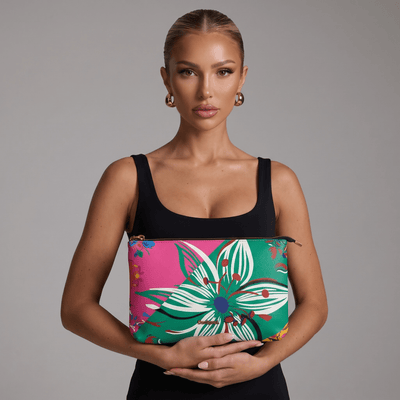 Desigual Floral Wristlet Pouch – Colorful Statement Clutch 🌸💖 - MASTERPIECE